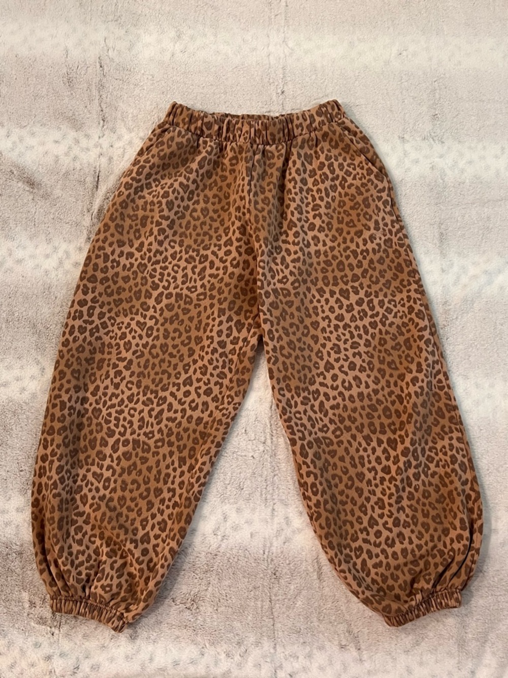 PINK Victoria's Secret Leopard Print Jogger Pants - Brown/Tan